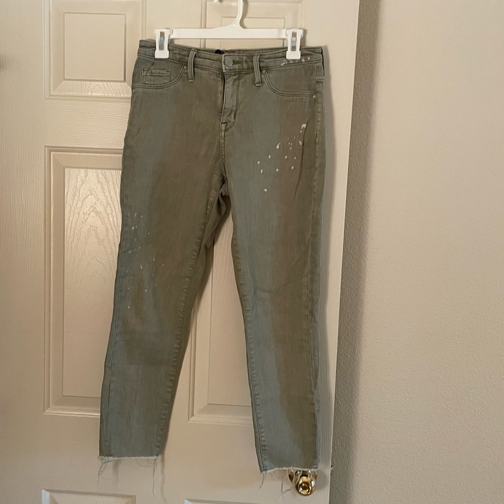 High rise crop jeggjng jeans